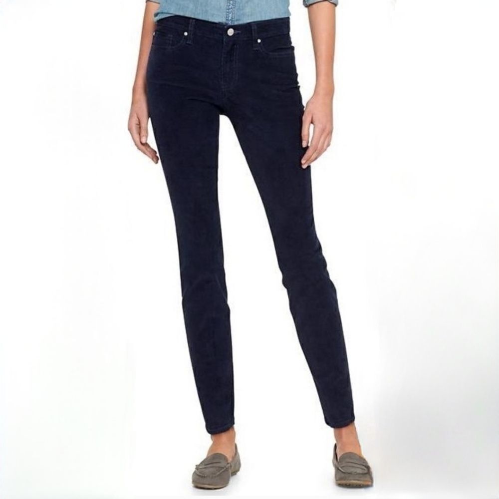 Gap Women's Navy Always Skinny Coupe Toujours Svelte Corduroy Pants